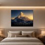 Golden Summit: Wandbild oder Fine Art Print mit alpiner Lichtstimmung