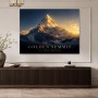 Golden Summit: Wandbild oder Fine Art Print mit alpiner Lichtstimmung