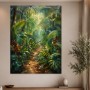 Tropischer Dschungelpfad als Leinwand oder Acrylbild