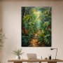 Tropischer Dschungelpfad als Leinwand oder Acrylbild