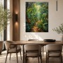 Tropischer Dschungelpfad als Leinwand oder Acrylbild