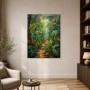 Tropischer Dschungelpfad als Leinwand oder Acrylbild