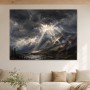 Dramatisches Bergpanorama als Leinwand oder Poster