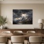 Dramatisches Bergpanorama als Leinwand oder Poster