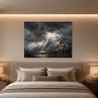 Dramatisches Bergpanorama als Leinwand oder Poster