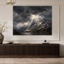 Dramatisches Bergpanorama als Leinwand oder Poster