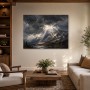 Dramatisches Bergpanorama als Leinwand oder Poster