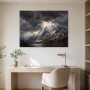 Dramatisches Bergpanorama als Leinwand oder Poster