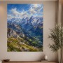 Alpine Gipfel und Tal in Wandbild oder Kunstdruck