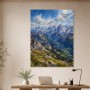 Alpine Gipfel und Tal in Wandbild oder Kunstdruck