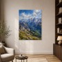 Alpine Gipfel und Tal in Wandbild oder Kunstdruck