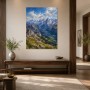 Alpine Gipfel und Tal in Wandbild oder Kunstdruck