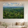 Tropische Waldlandschaft als Leinwand oder Poster mit weiter Tiefenwirkung