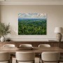 Tropische Waldlandschaft als Leinwand oder Poster mit weiter Tiefenwirkung