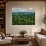 Tropische Waldlandschaft als Leinwand oder Poster mit weiter Tiefenwirkung