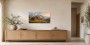 Alpine Hütte im Sonnenlicht, Wandbild oder Kunstdruck