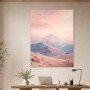 Pastellfarbene Berglandschaft als Wandbild oder Fine Art Print