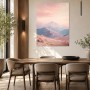 Pastellfarbene Berglandschaft als Wandbild oder Fine Art Print