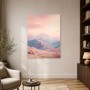 Pastellfarbene Berglandschaft als Wandbild oder Fine Art Print