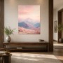 Pastellfarbene Berglandschaft als Wandbild oder Fine Art Print