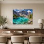 Alpensee mit Gipfeln als Wandbild oder Kunstdruck
