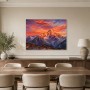 Leuchtende Berglandschaft als Wandbild oder Fine Art Print