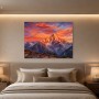 Leuchtende Berglandschaft als Wandbild oder Fine Art Print