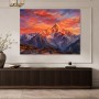 Leuchtende Berglandschaft als Wandbild oder Fine Art Print