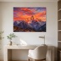 Leuchtende Berglandschaft als Wandbild oder Fine Art Print