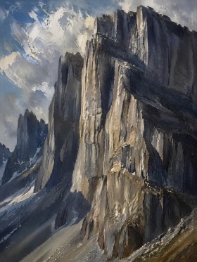 Majestätische Felslandschaft als Modernes Wandbild oder Fine Art Print
