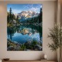 Bergsee mit Spiegelung, Leinwand oder Poster in alpiner Ruhe