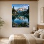 Bergsee mit Spiegelung, Leinwand oder Poster in alpiner Ruhe
