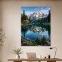 Bergsee mit Spiegelung, Leinwand oder Poster in alpiner Ruhe