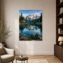 Bergsee mit Spiegelung, Leinwand oder Poster in alpiner Ruhe