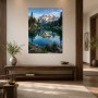 Bergsee mit Spiegelung, Leinwand oder Poster in alpiner Ruhe