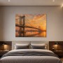 Brooklyn Bridge bei Sonnenuntergang, Wandbild oder Kunstdruck