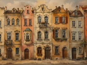 Historische Fassaden als Leinwandbild oder Kunstdruck Historische Fassaden als Leinwandbild oder Kunstdruck