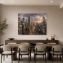 New Yorker Skyline bei Sonnenuntergang, Wandbild oder Fine Art Print