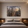 New Yorker Skyline bei Sonnenuntergang, Wandbild oder Fine Art Print
