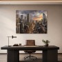 New Yorker Skyline bei Sonnenuntergang, Wandbild oder Fine Art Print
