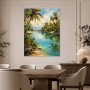 Tropische Lagune als Leinwand oder Poster für entspannte Wohnräume