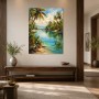 Tropische Lagune als Leinwand oder Poster für entspannte Wohnräume