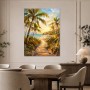 Tropischer Sonnenweg als Leinwand oder Poster für maritime Räume