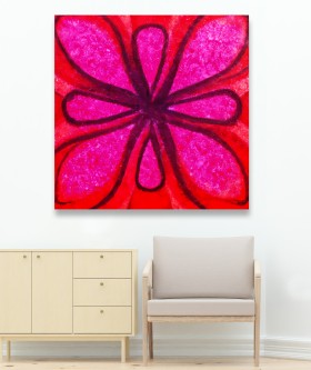 Abstraktes Blumen Bild