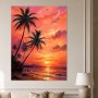 Tropischer Sonnenuntergang als Leinwandbild oder Poster