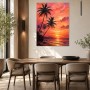 Tropischer Sonnenuntergang als Leinwandbild oder Poster