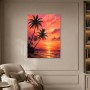 Tropischer Sonnenuntergang als Leinwandbild oder Poster