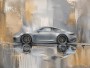 Porsche im urbanen Stil, Modernes Wandbild oder Fine Art Print