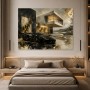 Luxuriöses Luxus Wandbild oder Acrylbild mit modernem Sportwagen