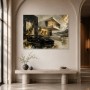 Luxuriöses Luxus Wandbild oder Acrylbild mit modernem Sportwagen